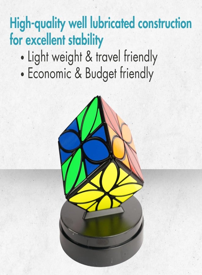 aCADZO Clover Plus Cube Puzzle Gift for Kids & Adults Brain Teaser Toy (Clover Plus Cube_Black Sticker) - Image 4
